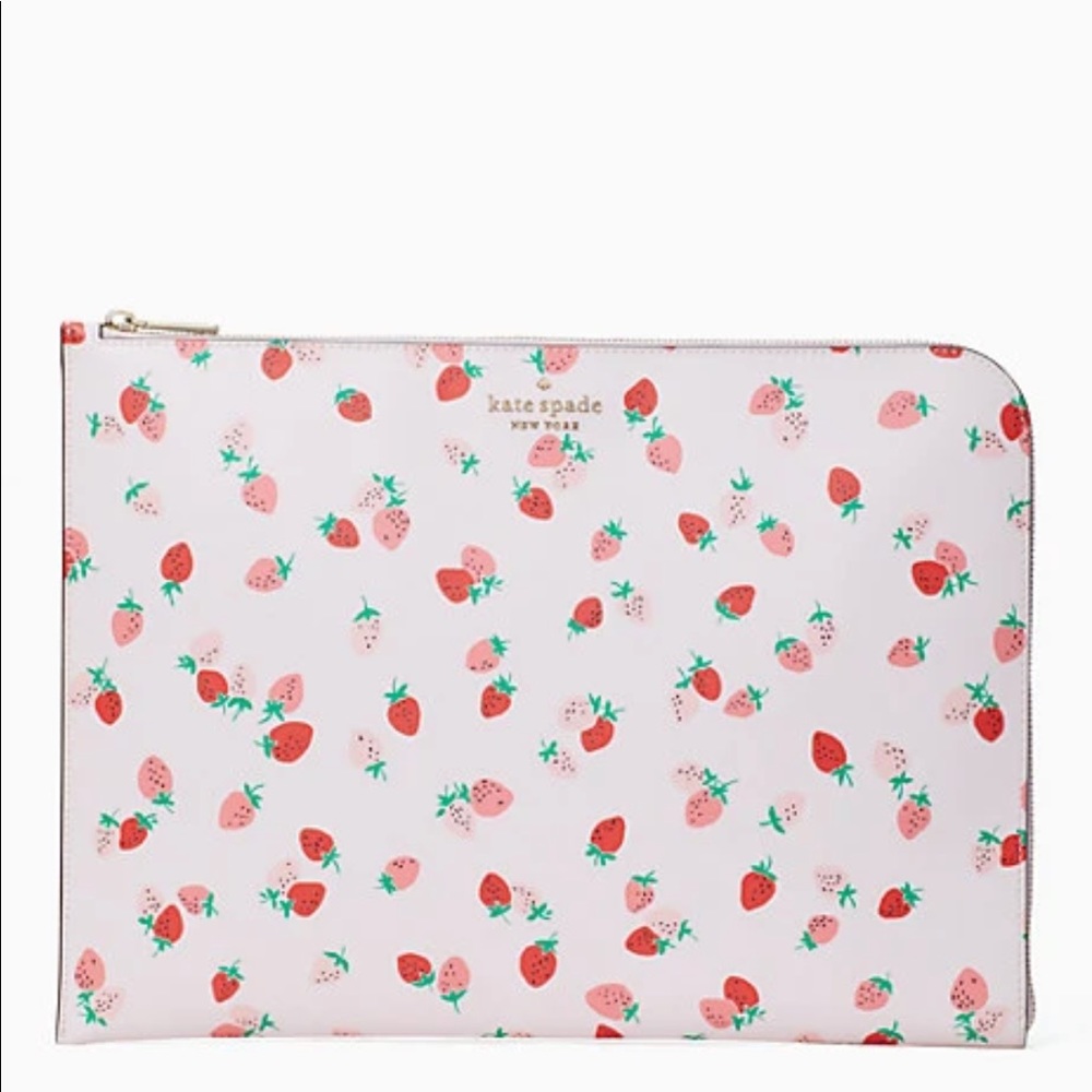 Kate Spade-Staci Wild Strawberries Laptop Sleeve